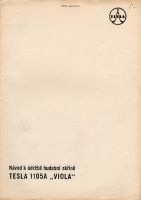 Tesla 1105a - Navod k udrzbe 